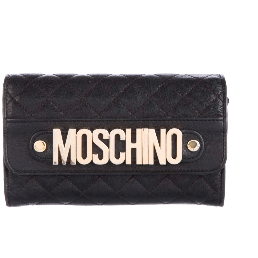 MOSCHINO Women’s Black Compact Wallet